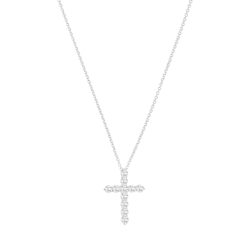 Sif Jakobs Jewellery Belluno Croce Necklace Silver Kurze Halskette