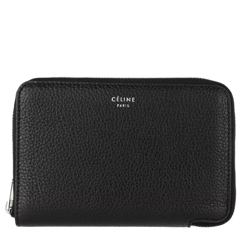 Celine Medium Zipped Around Wallet Black Portemonnaie mit Zip-Around-Reißverschluss