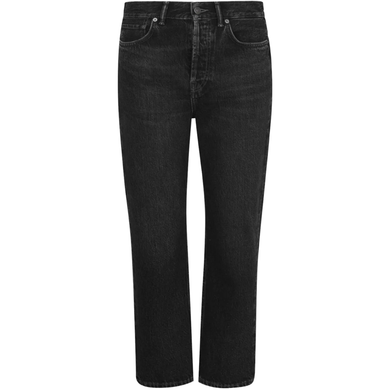 Acne Studios Skinny-Leg-Jeans Mece High-rise Cropped Jeans schwarz