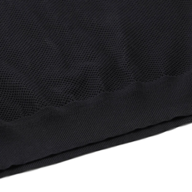 Tom Ford Polohemd Poloshirt mit Seide schwarz(Image 8)