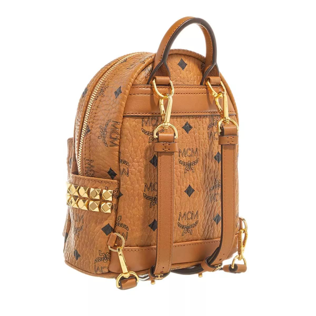 Mcm hotsell cognac backpack