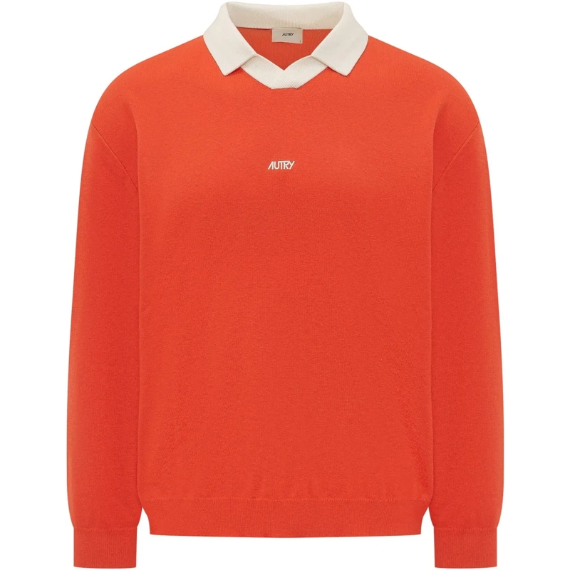 Autry International  Polo con Logo orange