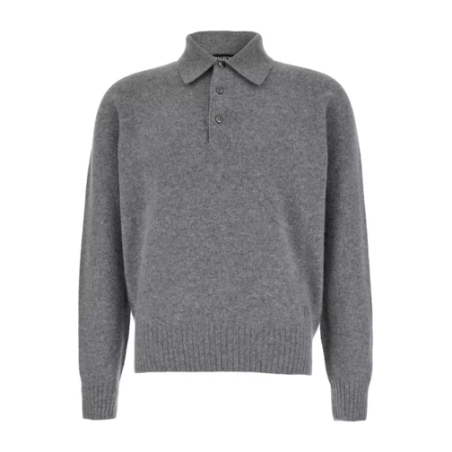 Tom Ford Cashmere Polo Shirt Grey 