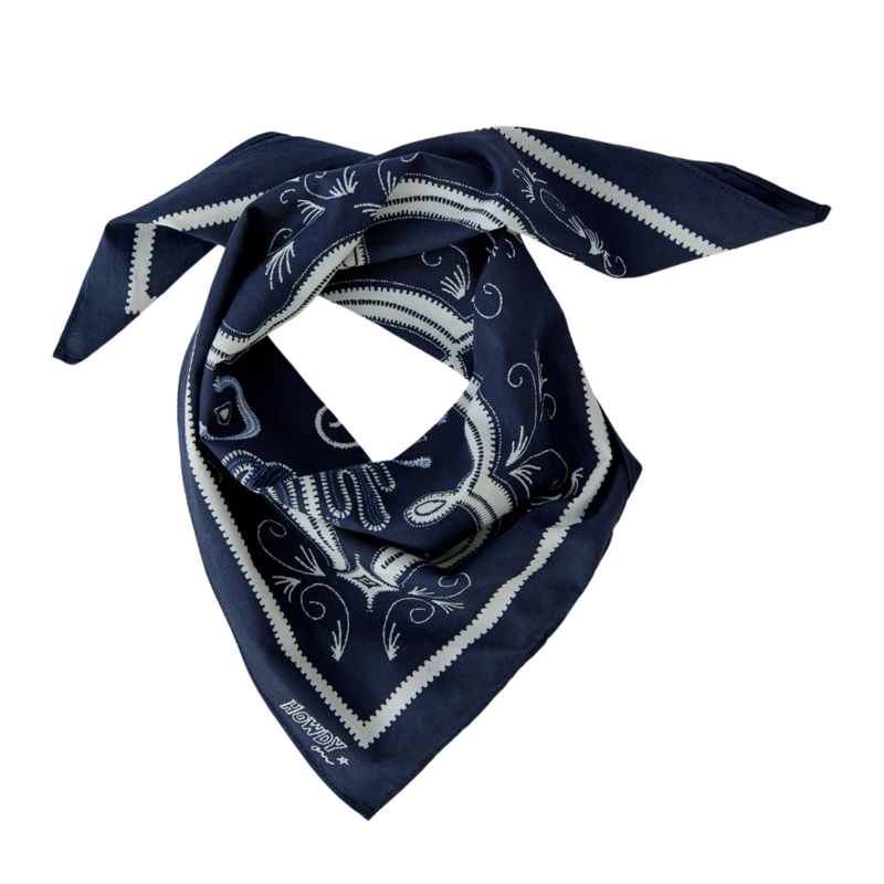 Oui Wollschal Tuch dunkel-blau