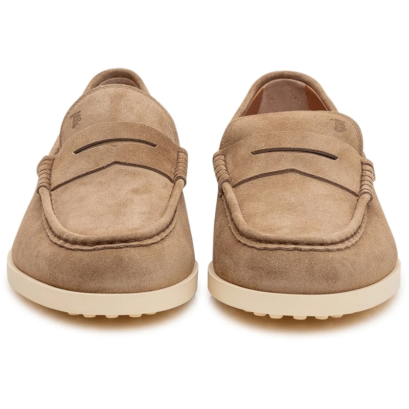 Tod's Loafer Mocassino in Pelle Scamosciata taupe(Image 2)