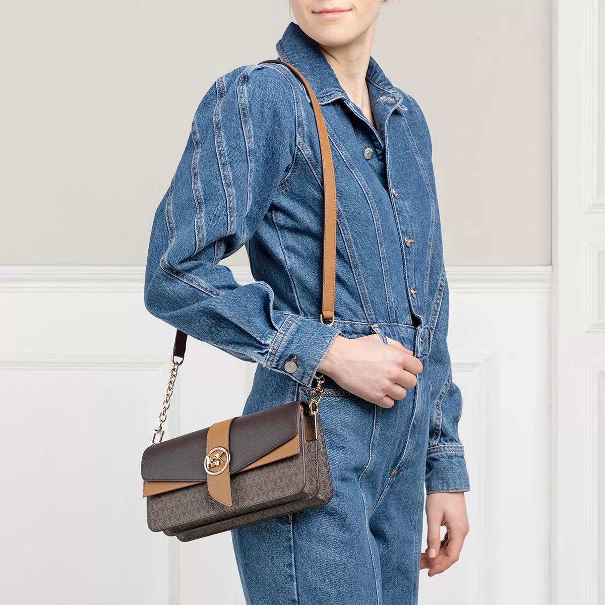 Michael Kors Greenwich Medium Convertible Shoulder Brown Acorn  