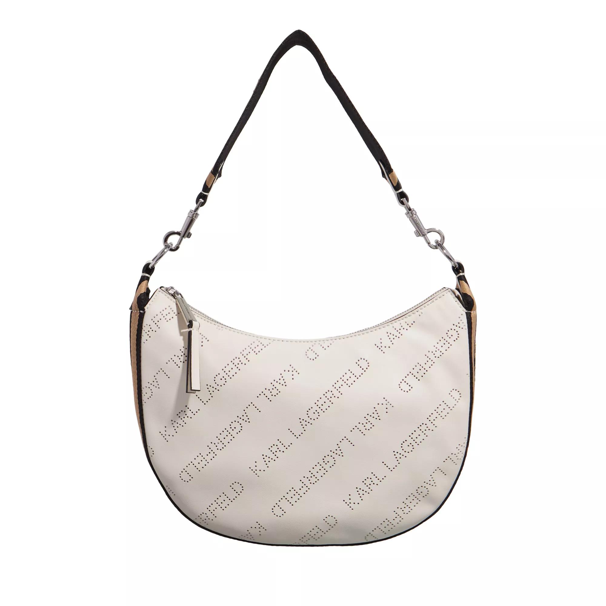 Karl Lagerfeld Hobo Bags - K/Moon Sm Shoulderbag - Gr. unisize - in Creme - für Damen