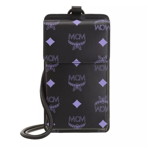MCM Cl Spl Logo Phone Lanyard  Dahlia Purple Mobilväska