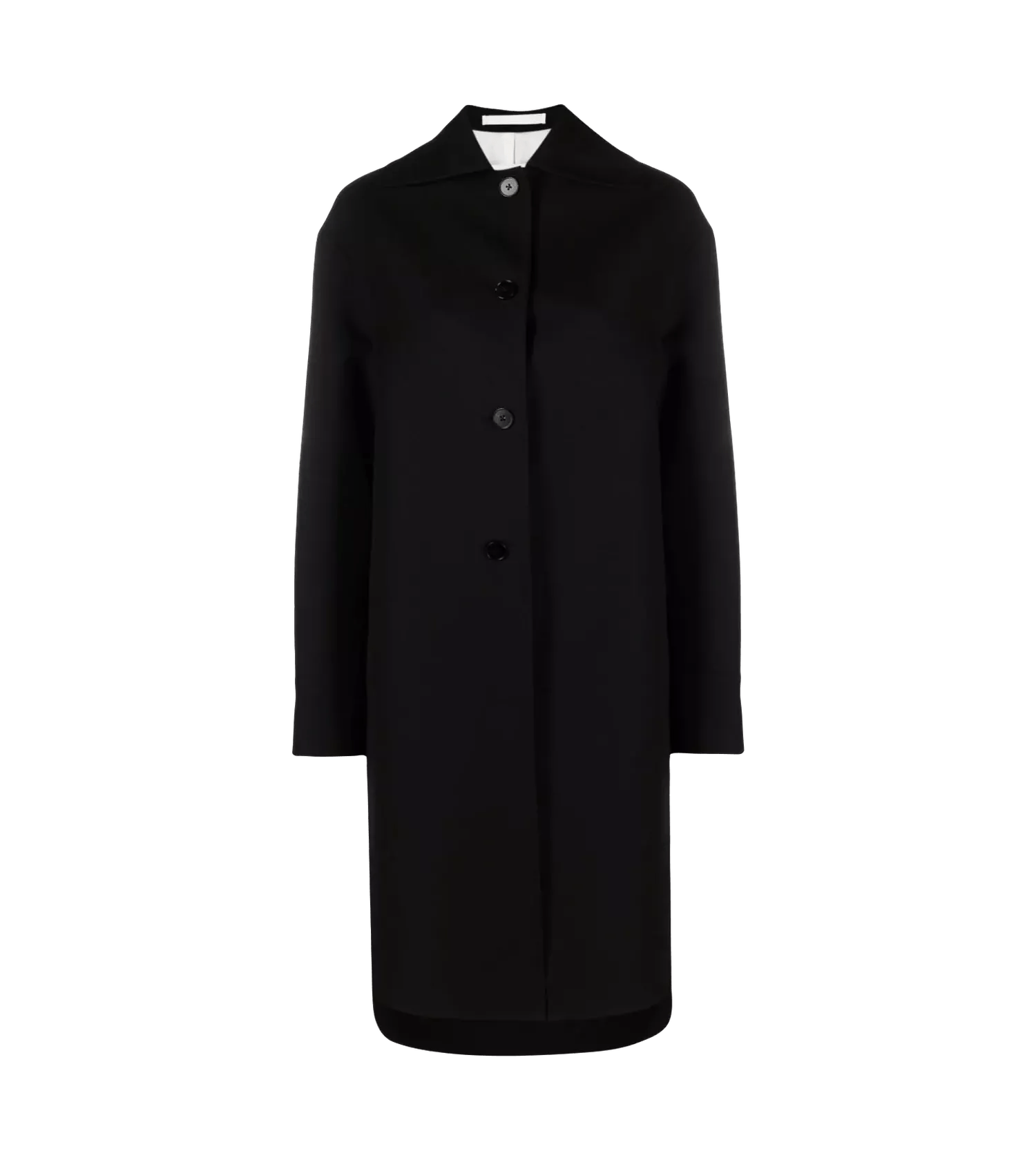 Jil Sander - Mittellanger Mantel - Größe 34 - black