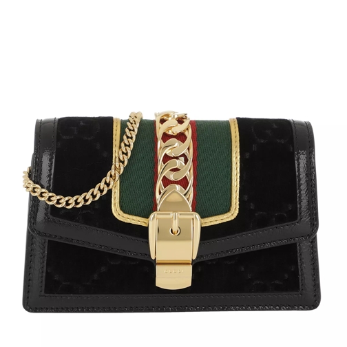 Gucci Sylvie Mini Bag Leather Black Crossbody Bag