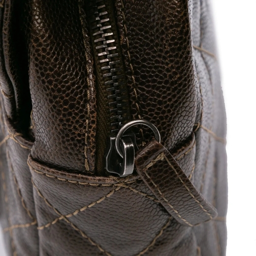 Chanel Sac à bandoulière 2013-2014 Jumbo Quilted Iridescent Caviar Easy Fla braun (Image 13)