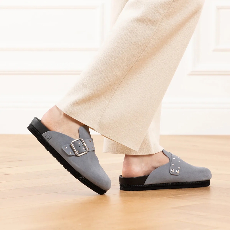 Espadrij l’originale Hausschuhe Cloq Rivet Gris(Image 2)