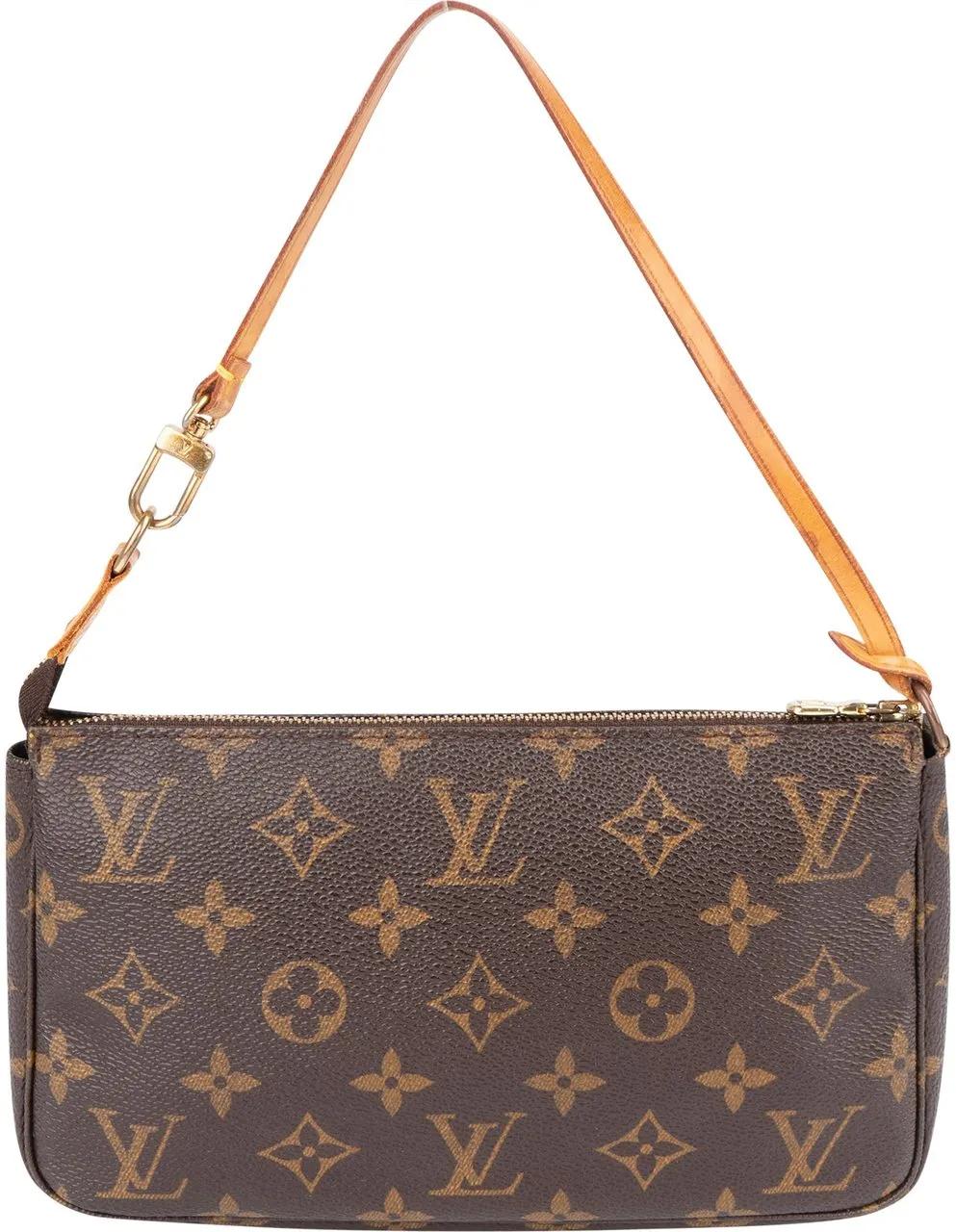 Louis Vuitton Crossbody Bags - Louis Vuitton Canvas Monogram Pochette Accessoire - Gr. unisize - in Braun - für Damen