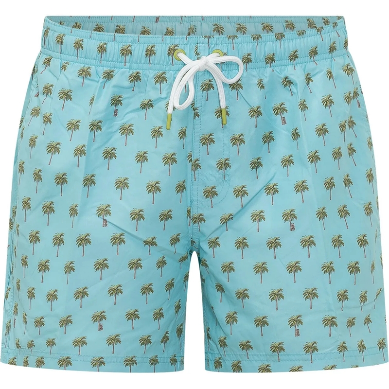 SUNDEK  Boardshort con Stampa Palme blau