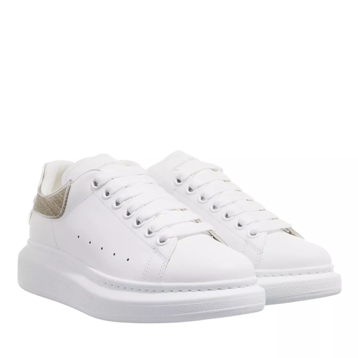 Alexander McQueen Sneaker Oversized lace-up White Gold låg sneaker