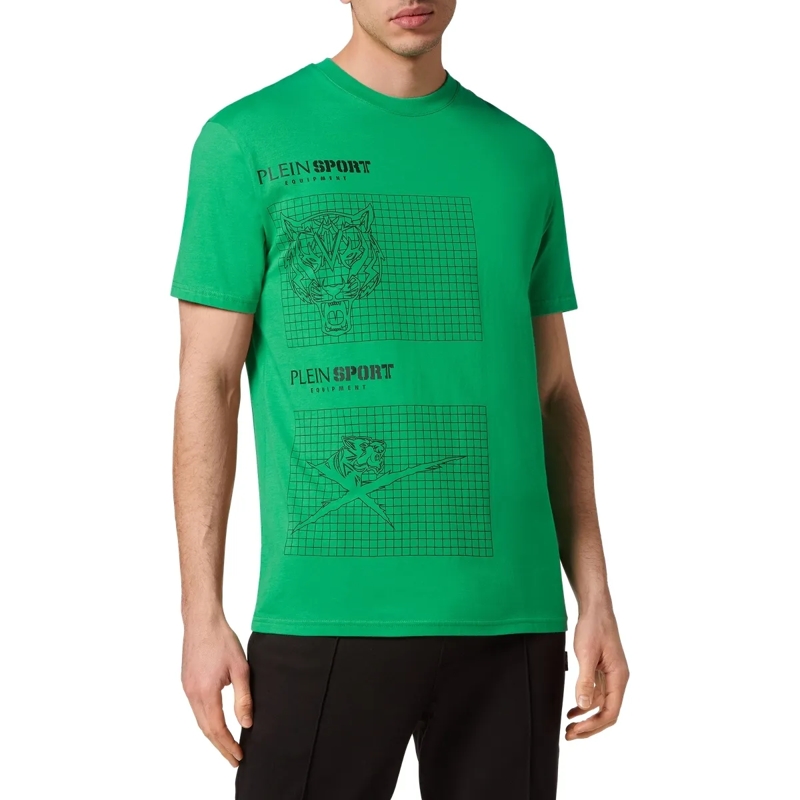 Plein Sport T-Shirt T-Shirt Tiger grün(Image 3)