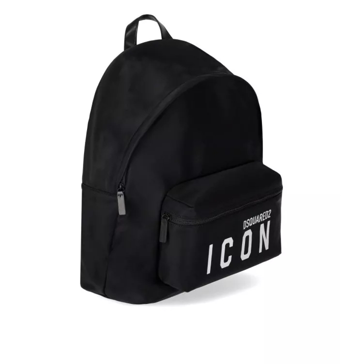 Dsquared2 Be Icon Black Backpack Black Rucksack