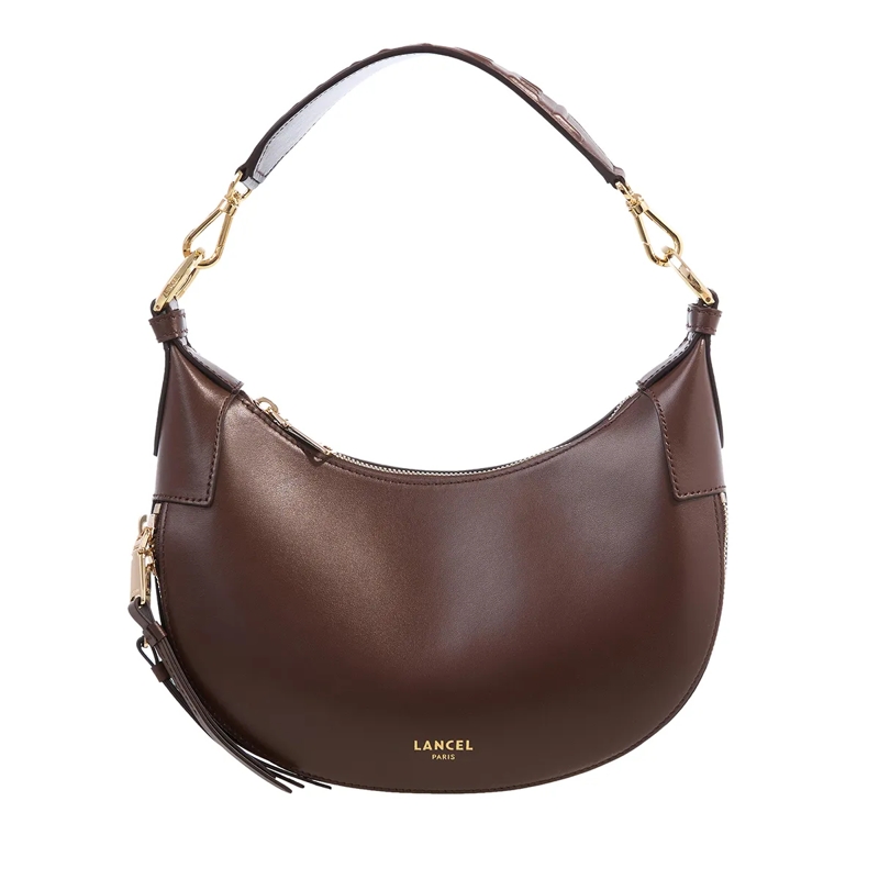 Lancel Hobo Bag Origami Smooth Cowhide Leather - S Zip Hobo Bag Coconut