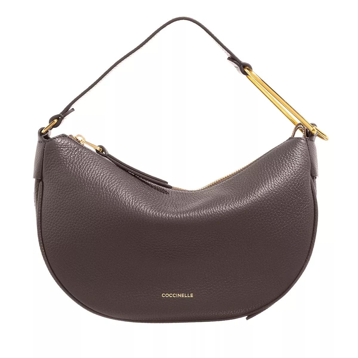 Coccinelle Priscilla Coffee Crossbody Bag