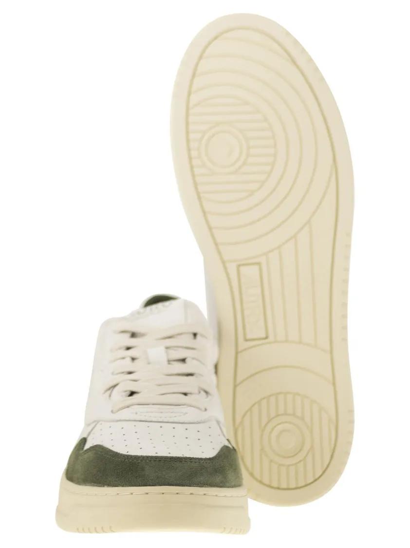 Thumbnail - Autry Low-Top Sneaker - Medalist Low - Sneakers In Goatskin And Suede - Gr. 41 (EU) - in Weiß - für Damen