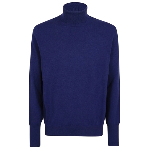 Ballantyne Pull Cashmere Turtleneck Blue