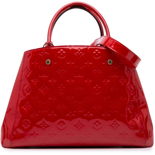 Louis Vuitton Tote 2016 Monogram Vernis Montaigne MM rot