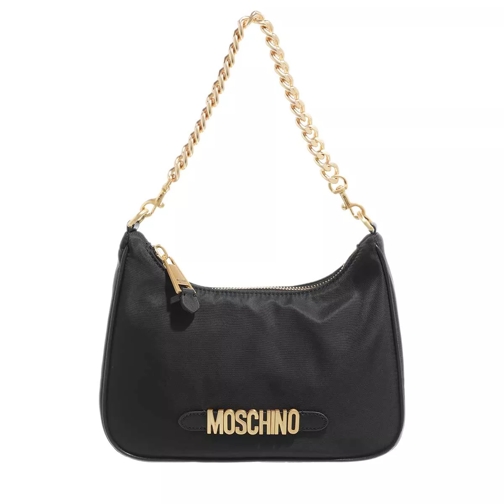 Moschino Shoulder Bag  Fantasy Print Black Sac hobo