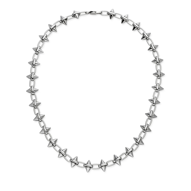 Liebeskind Berlin Mittellange Halskette Edelstahl Spikes silber(Image 3)