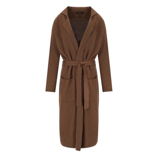 Max Mara Strickjacke Kabul Brown Belted Cardigan Brown