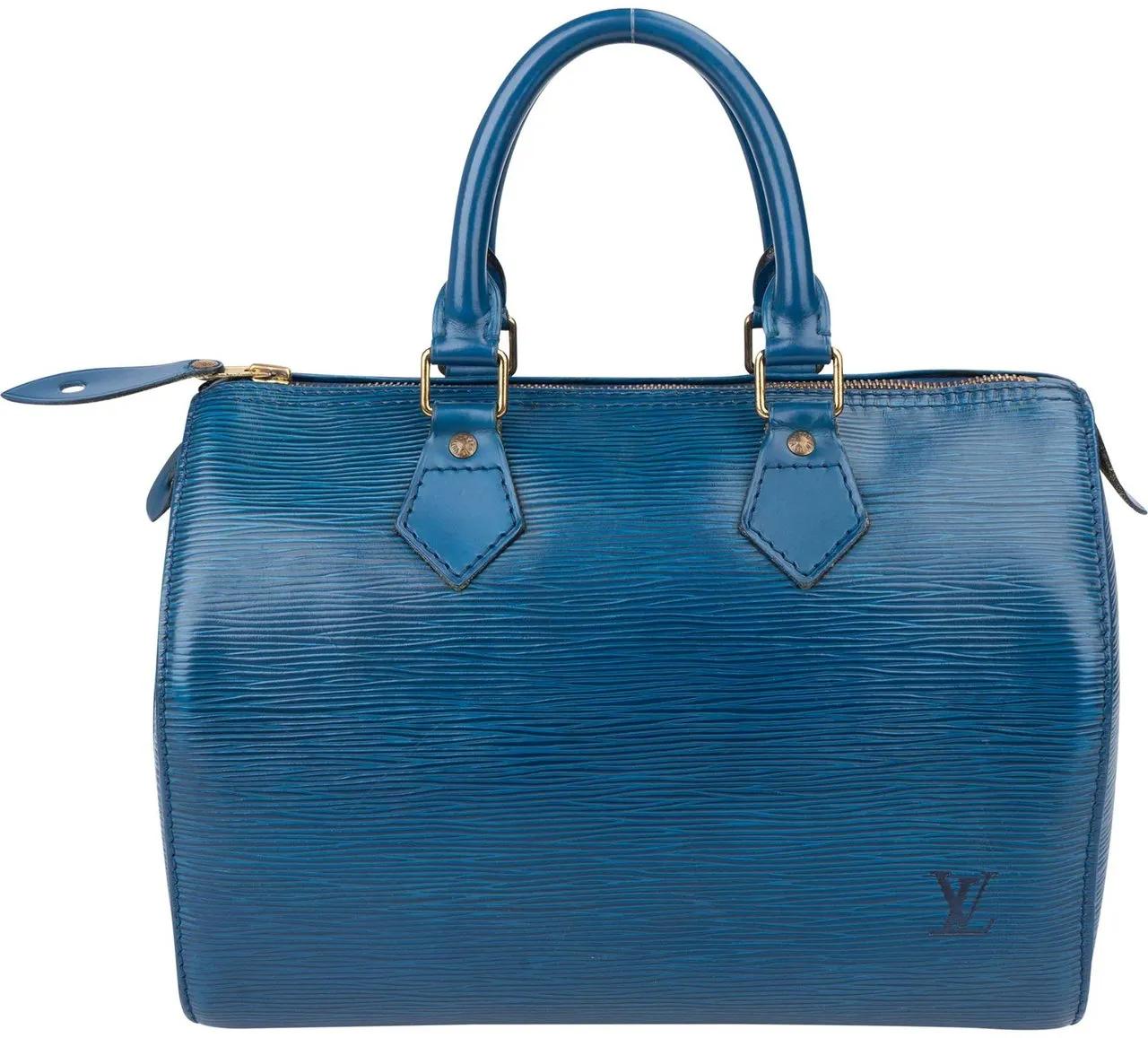 Louis Vuitton Crossbody Bags - Louis Vuitton Bleu Epi Leather Speedy 25 Handbag - Gr. unisize - in Blau - für Damen