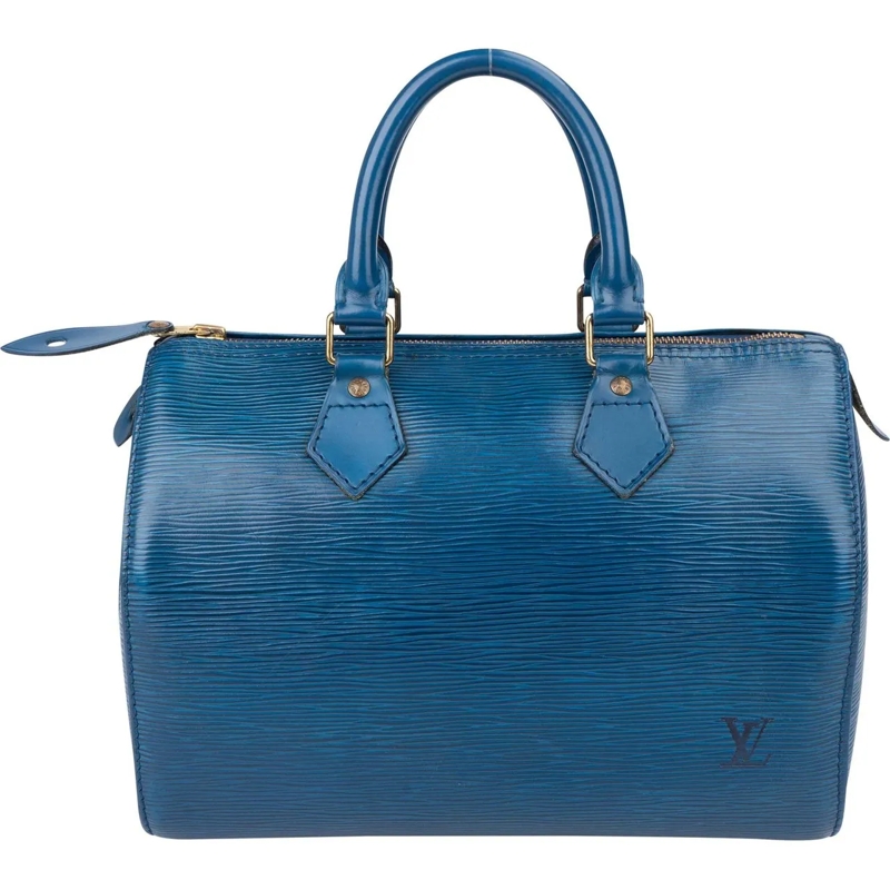 Louis Vuitton Tote Louis Vuitton Bleu Epi Leather Speedy 25 Handbag blau