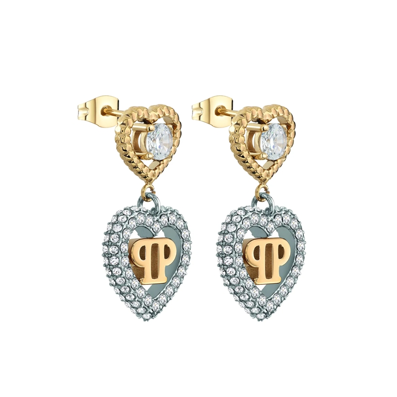 Philipp Plein Ohrhänger Ohrringe Plein Rocked Heart gold(Image 3)