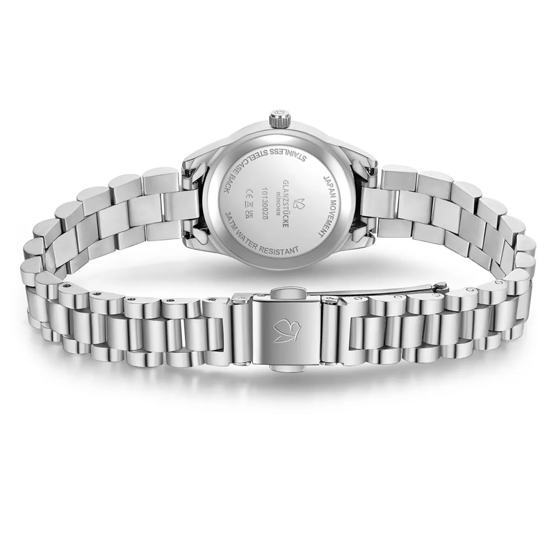 Glanzstücke München Automatikuhr Damen Armbanduhr Edelstahl silber(Image 5)