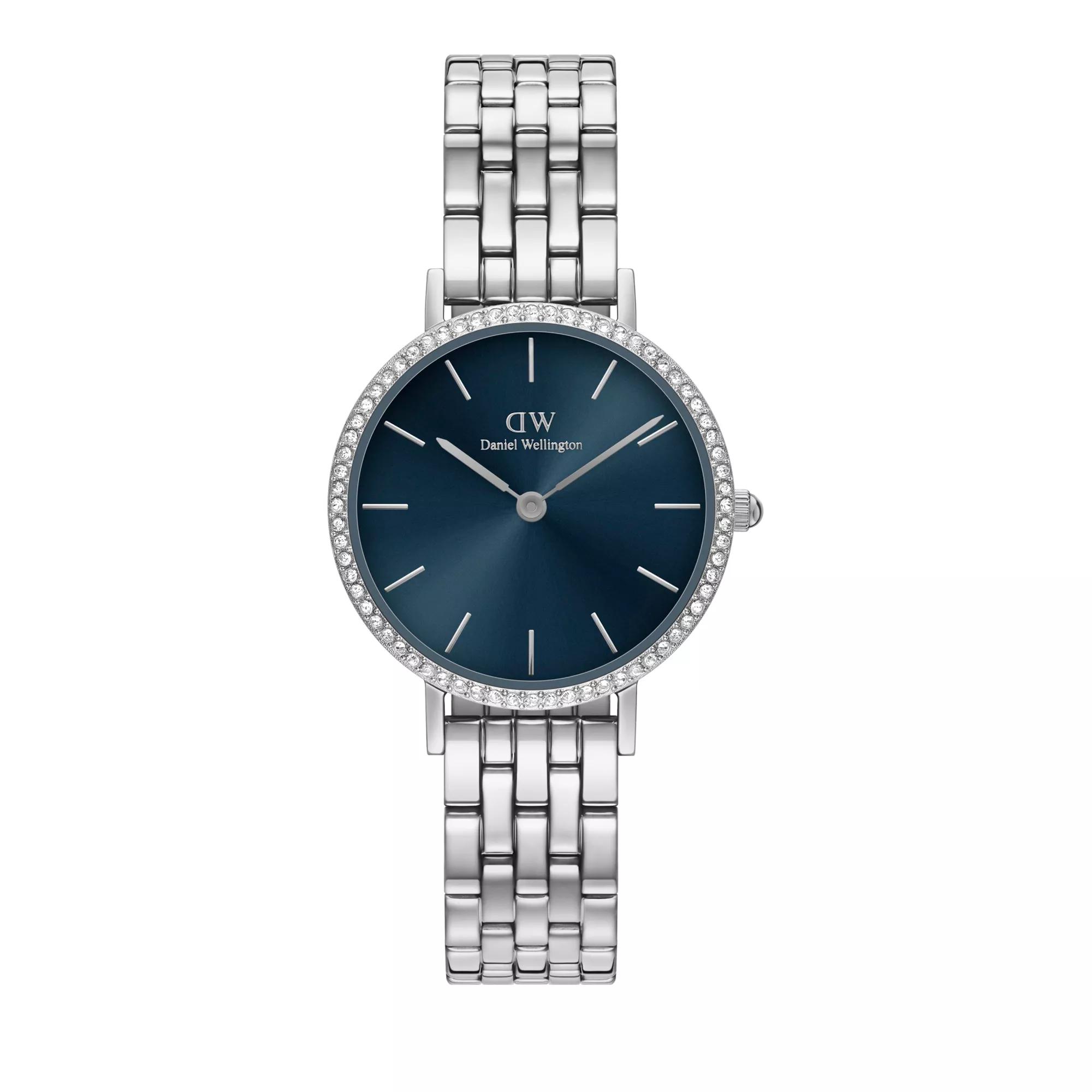 Daniel Wellington Uhr - Petite 28 Bezel 5-link Arctic Sunray S - Gr. unisize - in Silber - für Damen