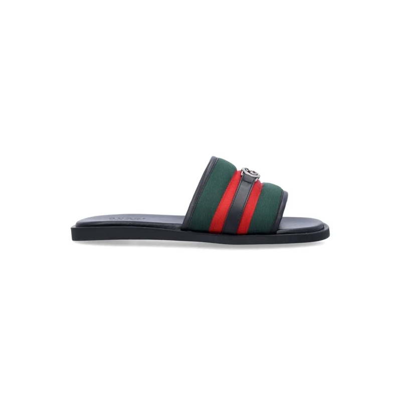 Gucci Loafer Interlocking G Slide Sandal Black