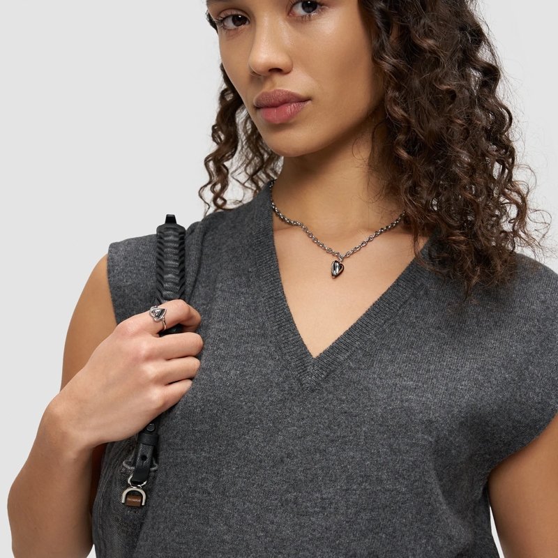 Liebeskind Berlin Ring Edelstahl Metal Heart silber(Image 3)