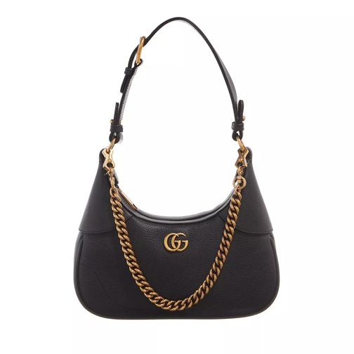 Gucci Small Aphrodite Shoulder Bag Black Hobo Bag