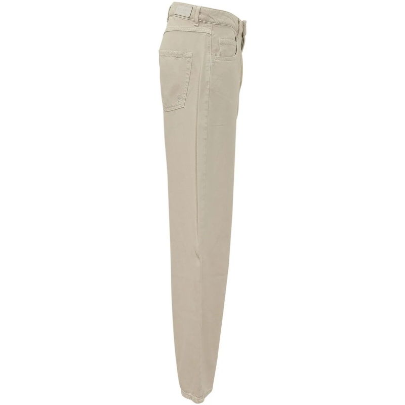 ICON DENIM Boyfriend-Jeans Jeans con Ricami Traforati e Fondo Sfrangiato beige(Image 3)