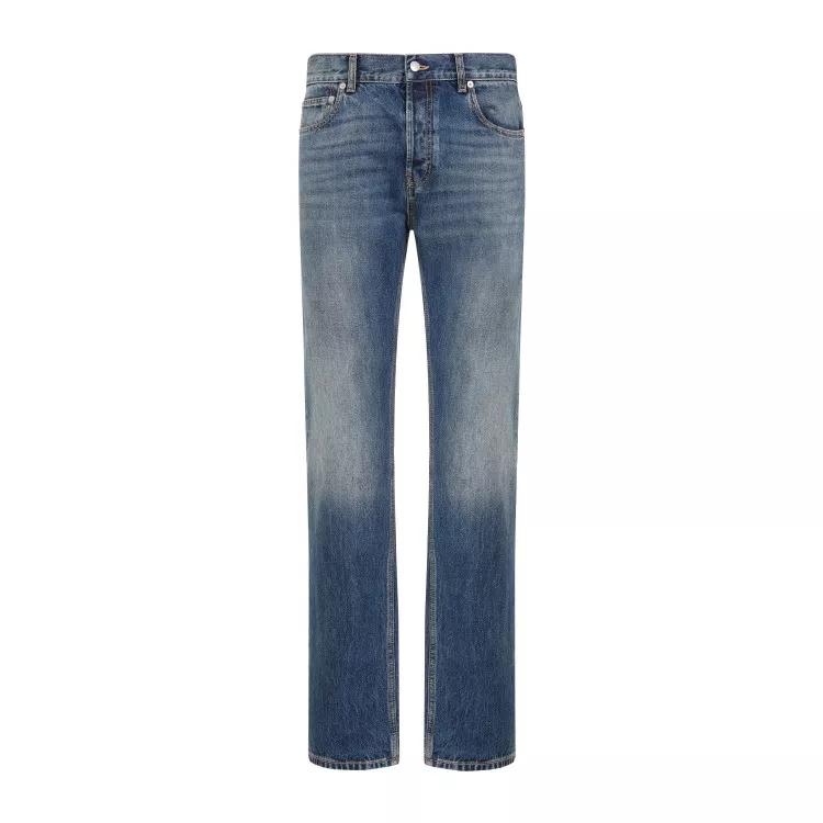 Alexander McQueen - Blue Cotton Jeans - Größe 52 - blue