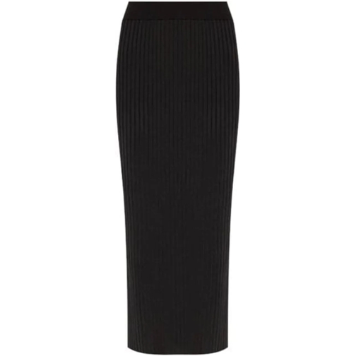 Jil Sander Midi-Röcke Skirt Black schwarz