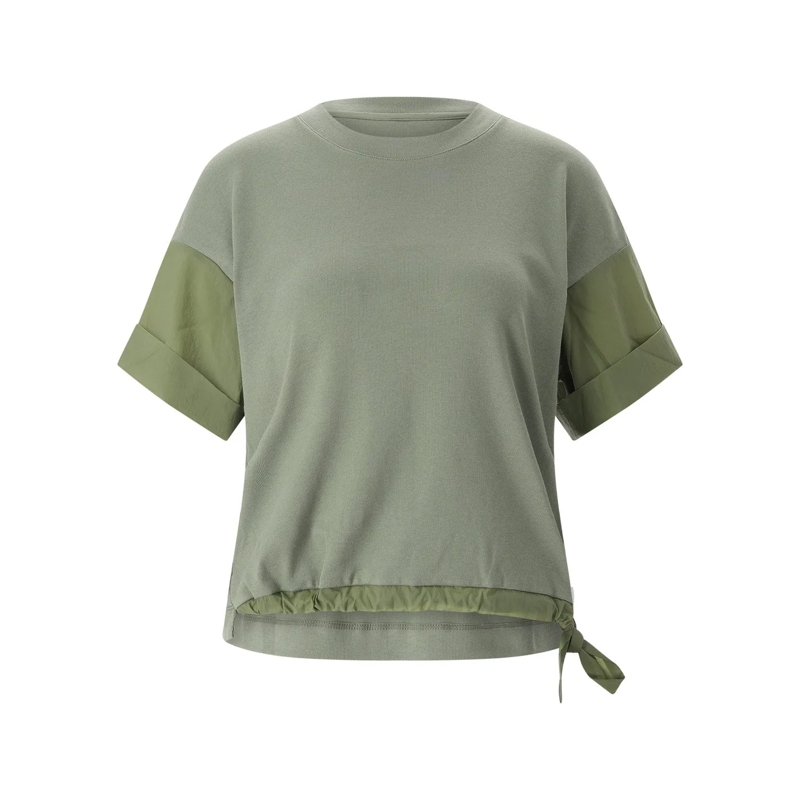 Marc Cain Top T-Shirt aus Baumwolle grün