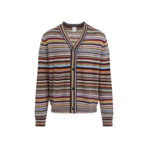 Paul Smith Multicolor Wool Button Cardigan Multicolor Vest