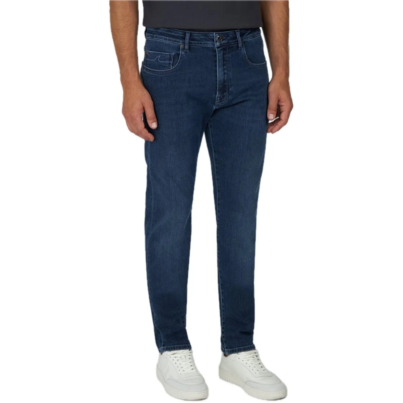 Paul & Shark Jeans à jambe droite Rivet Stretch Denim blau