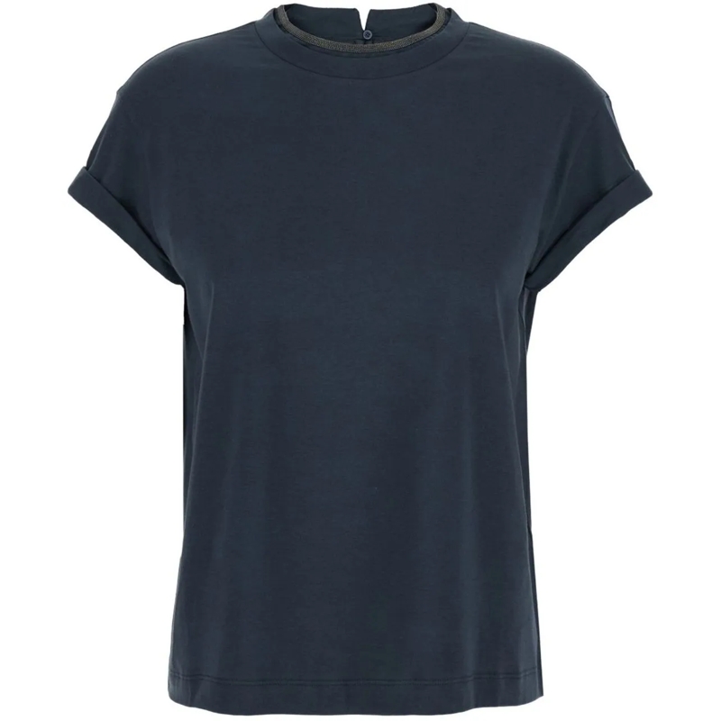 Brunello Cucinelli T-Shirt T-Shirts And Polos Blue blau