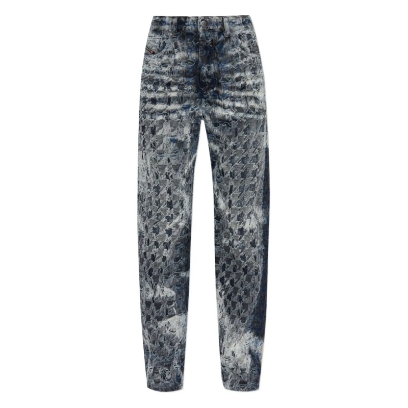 Diesel Jeans Blue Distressed Denim Jeans Grey