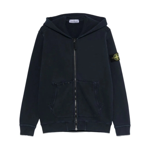 Stone Island Hoodie Organic-Cotton Hoodie Blue