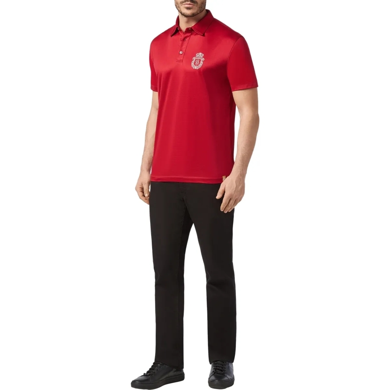 BILLIONAIRE Top Poloshirt Crest rot(Image 3)