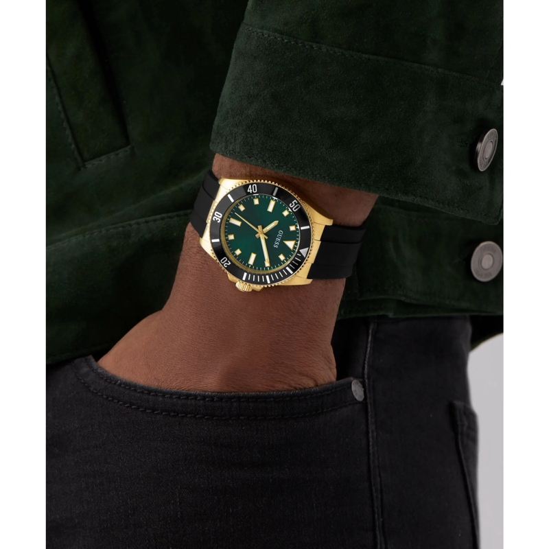 Guess Quarzuhr Quarz-Analoguhr Cliff schwarz(Image 4)