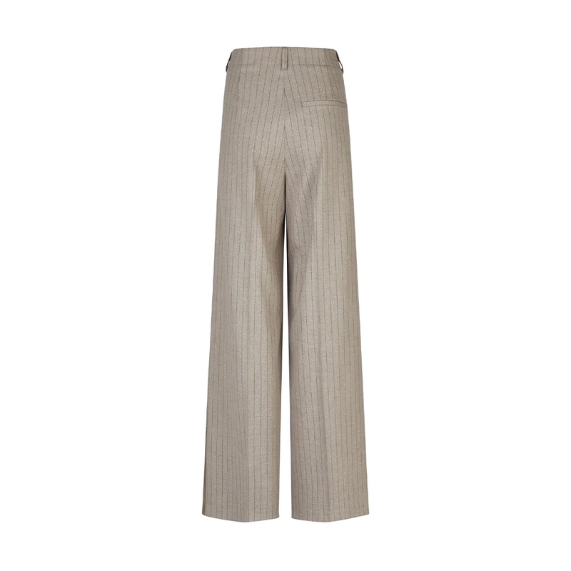 Marc Aurel Anzugshose Hose- angeschnittener Bund- Nahttaschen- Bügel beige(Image 5)