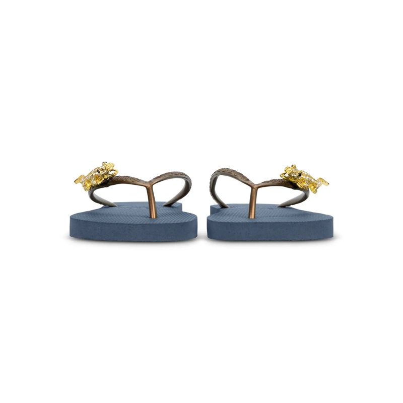 UZURII Flip Flops Zehentrenner Gold Crocodile Switch marine(Image 5)